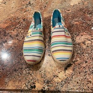 Keds Stripe Jute Slip on Espadrilles New Size 8